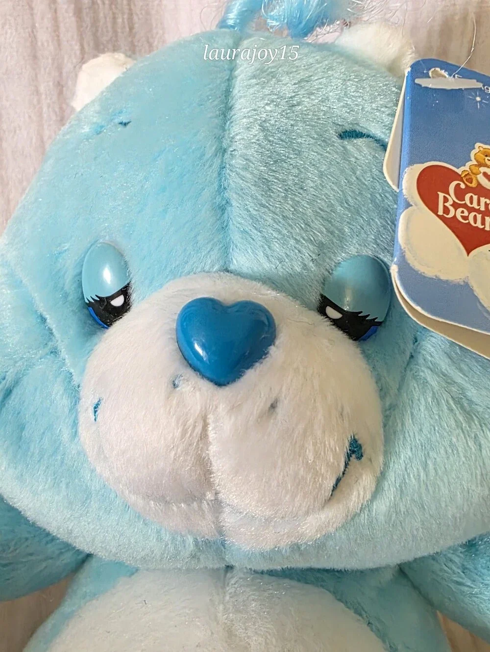 Care Bears Bedtime Bear Plush Toy With Tags 20th Anniversary Blue 9 Inch 2003